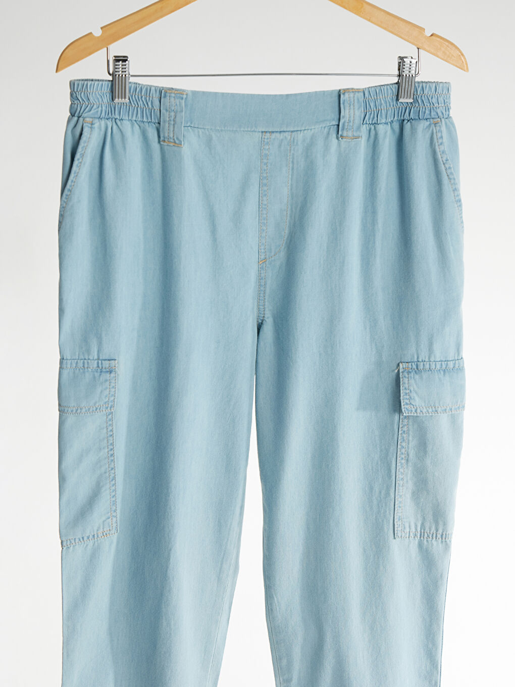 İndigo Paperbag Kadın Jean Pantolon-1