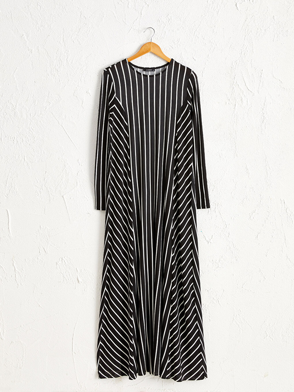 Striped Stretch Viscose Dress-2