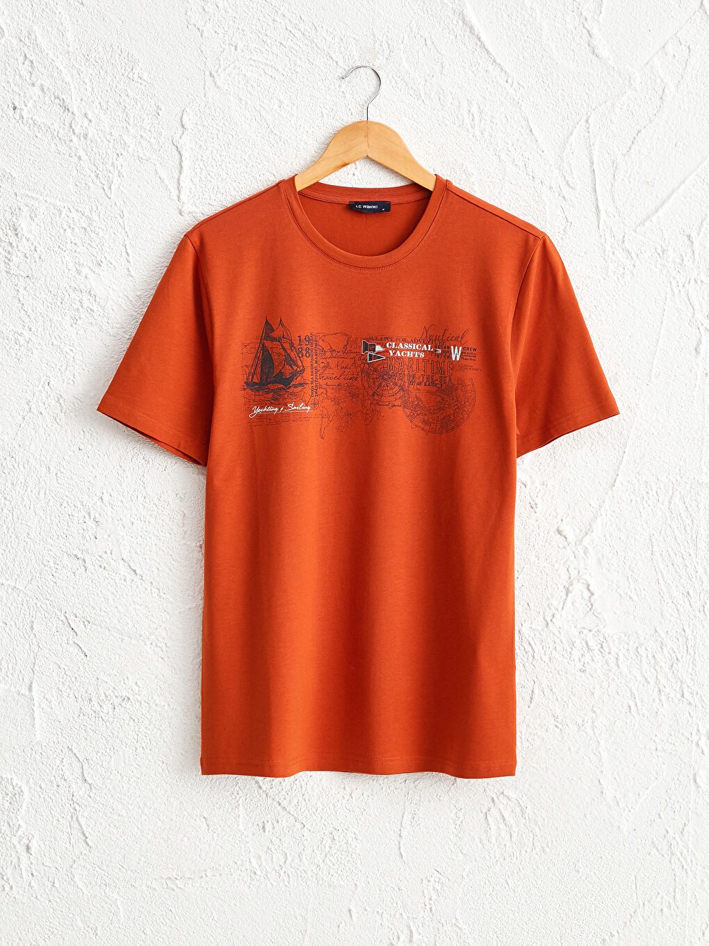 Comfortable Fit Crew Neck Printed T-Shirt