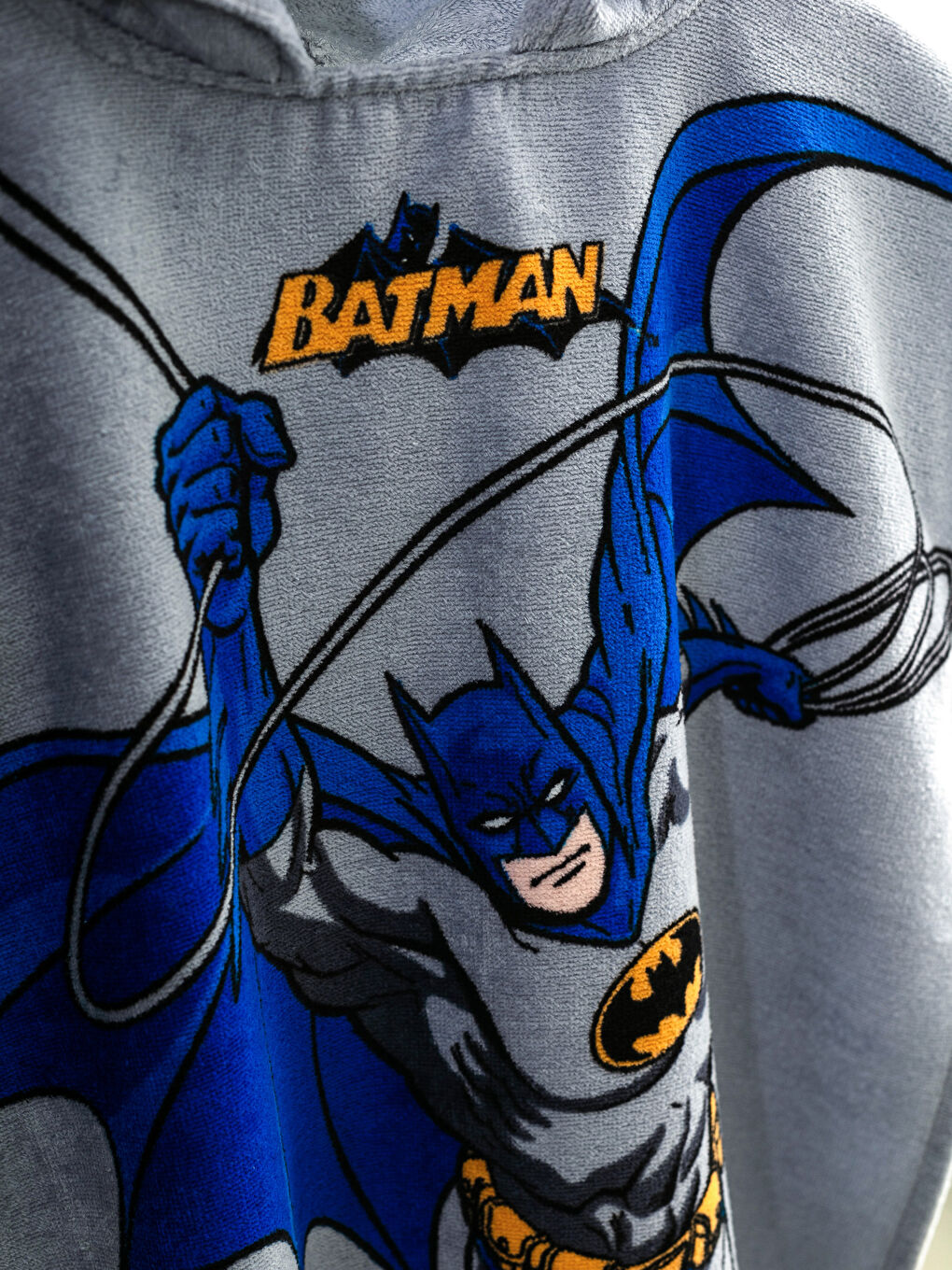 Boy GREY Towel Poncho-2