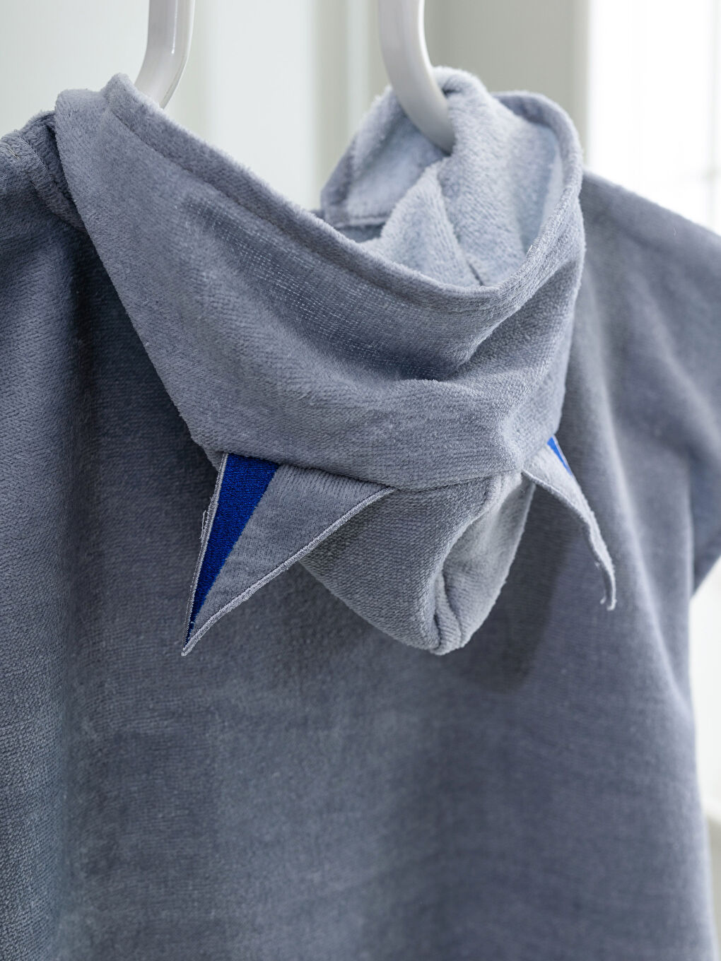 Boy GREY Towel Poncho-1