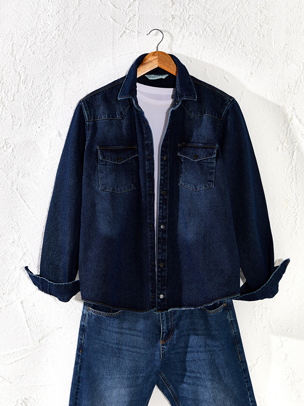 Джинсовая Рубашка Slim Fit для Мужчин