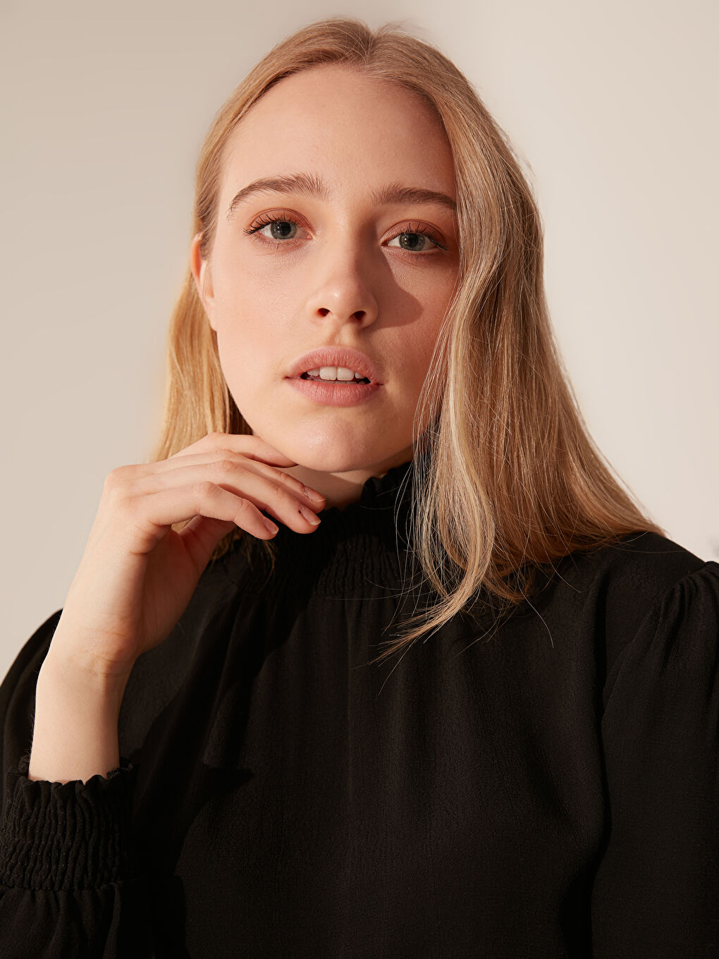 Long Sleeve Women's Blouse-5