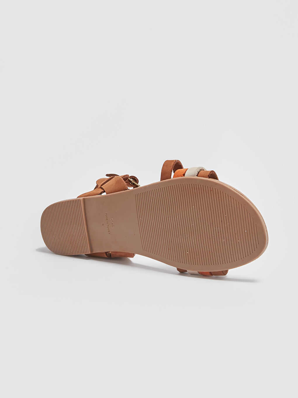 Әйелдерге арналған былғары жұқа баулы сандалдар-2