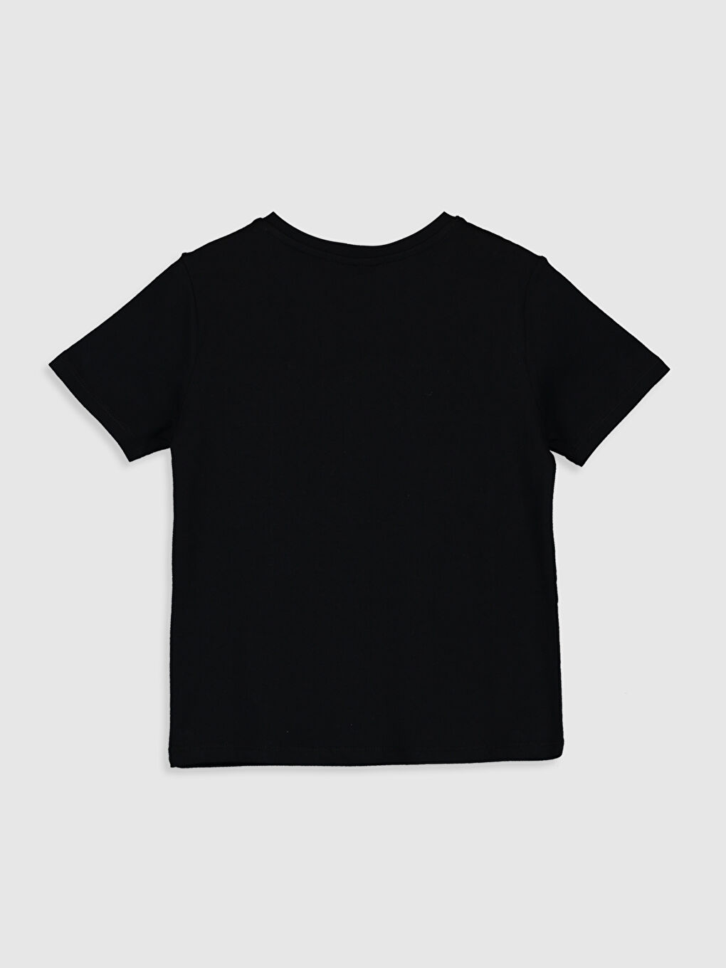 Siyah Erkek Çocuk Yazı Baskılı Pamuklu Tişört Baba Oğul Kombini-1