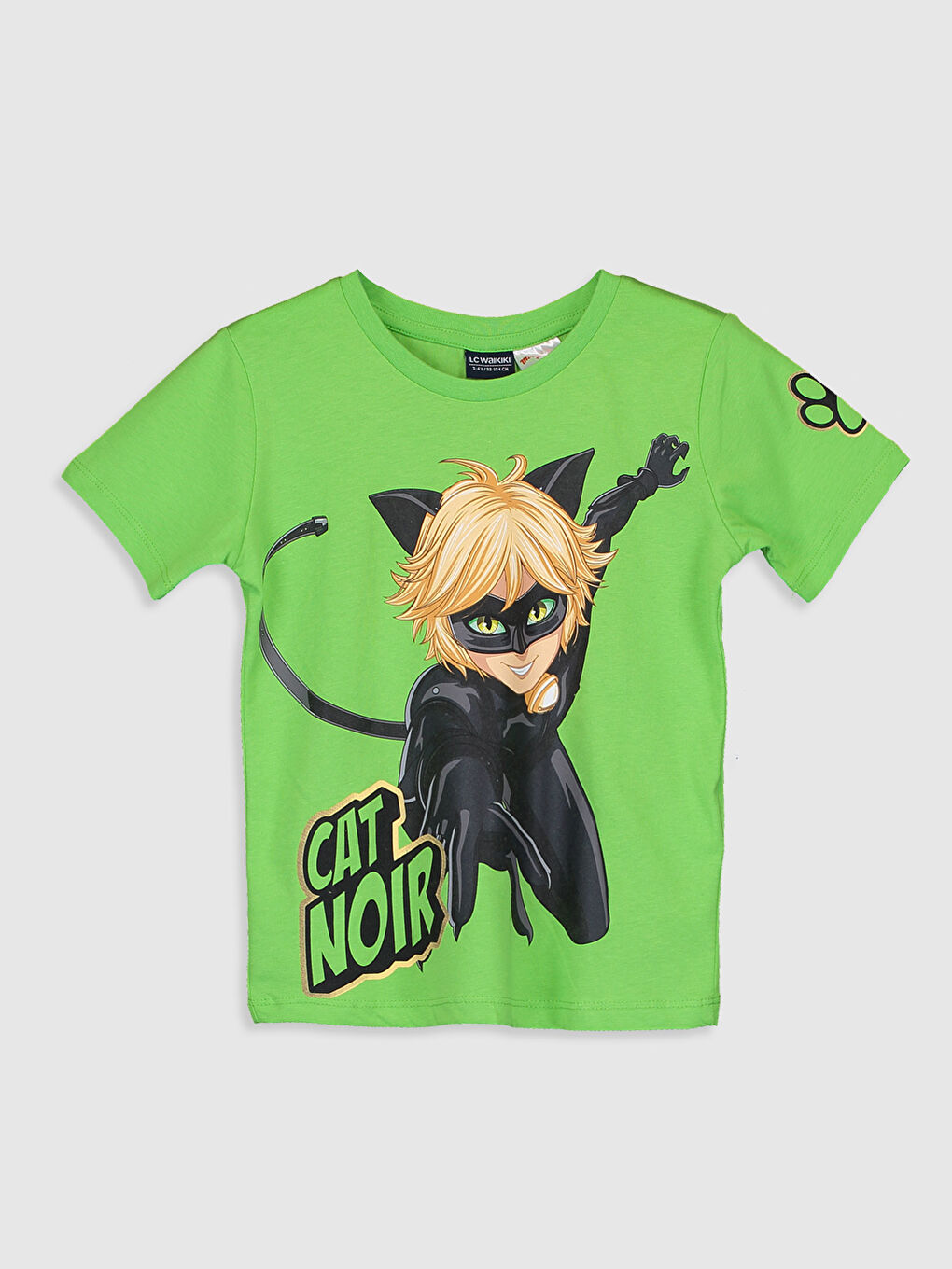 Boy's Cat Noir Printed Cotton T-Shirt