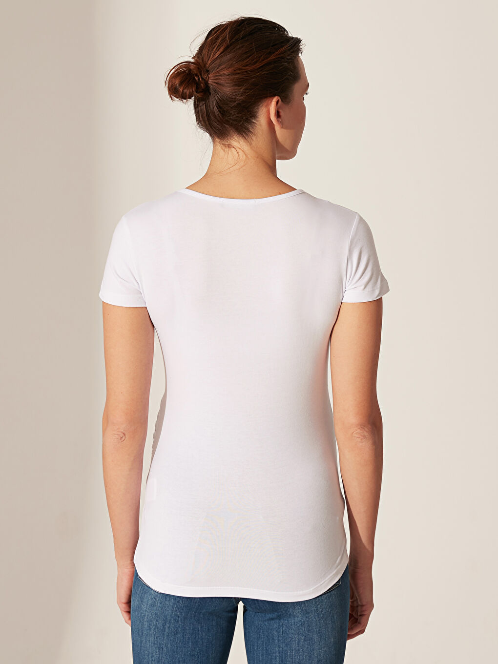 Optik Beyaz Tişört-1