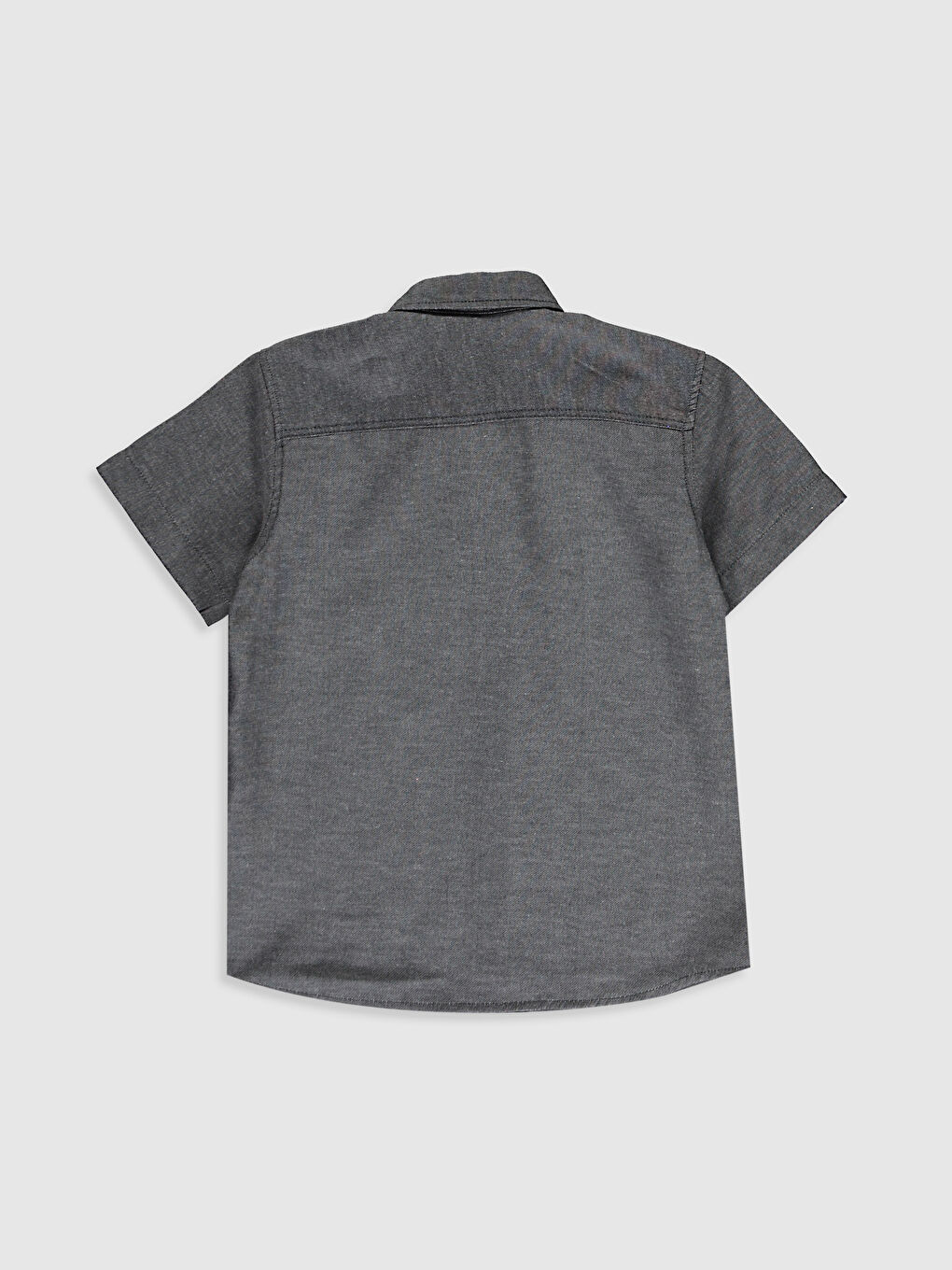 Kahverengi Erkek Çocuk Kısa Kollu Gömlek-1