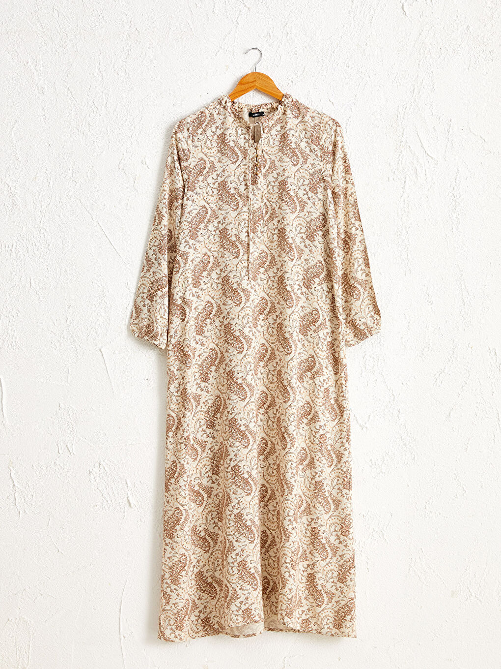 Robe Maxi en Viscose Imprimée