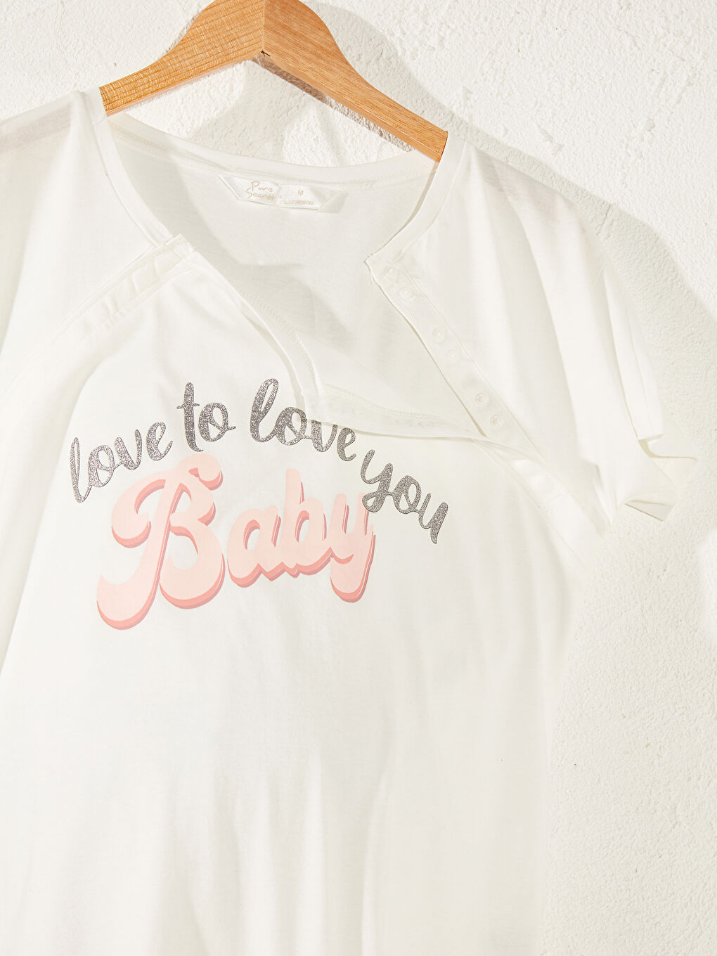 Pembe Bisiklet Yaka Kısa Kollu Kadın Pijama Takım-1