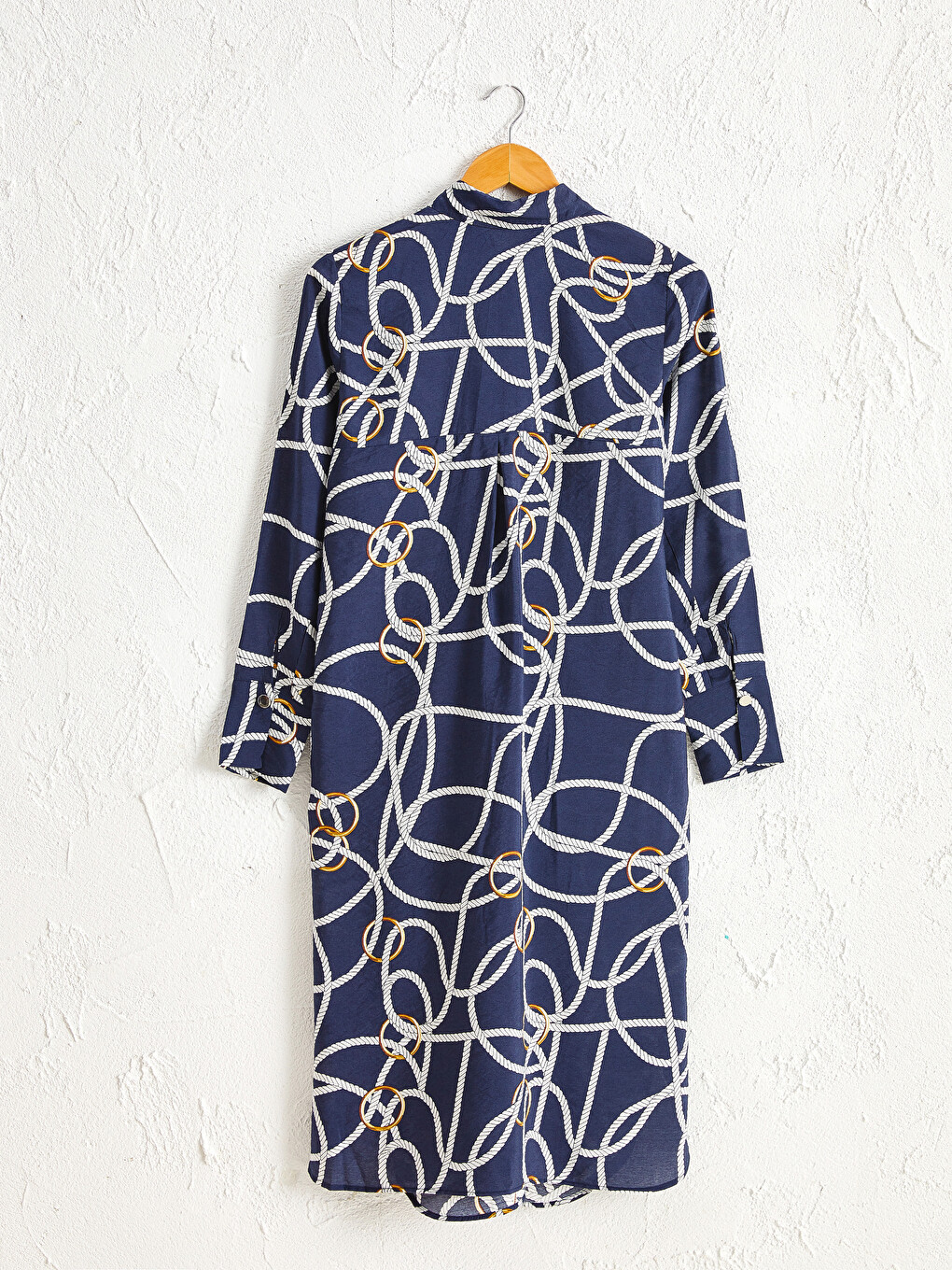 Belted Patterned Viscose Tunic-1