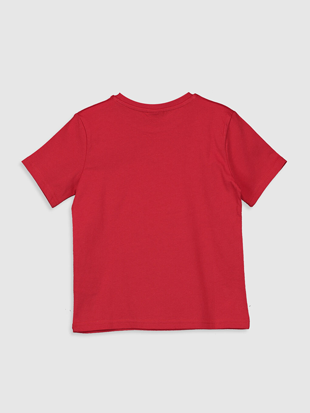 Kırmızı Bisiklet Yaka Kısa Kollu Erkek Çocuk Tişört-4