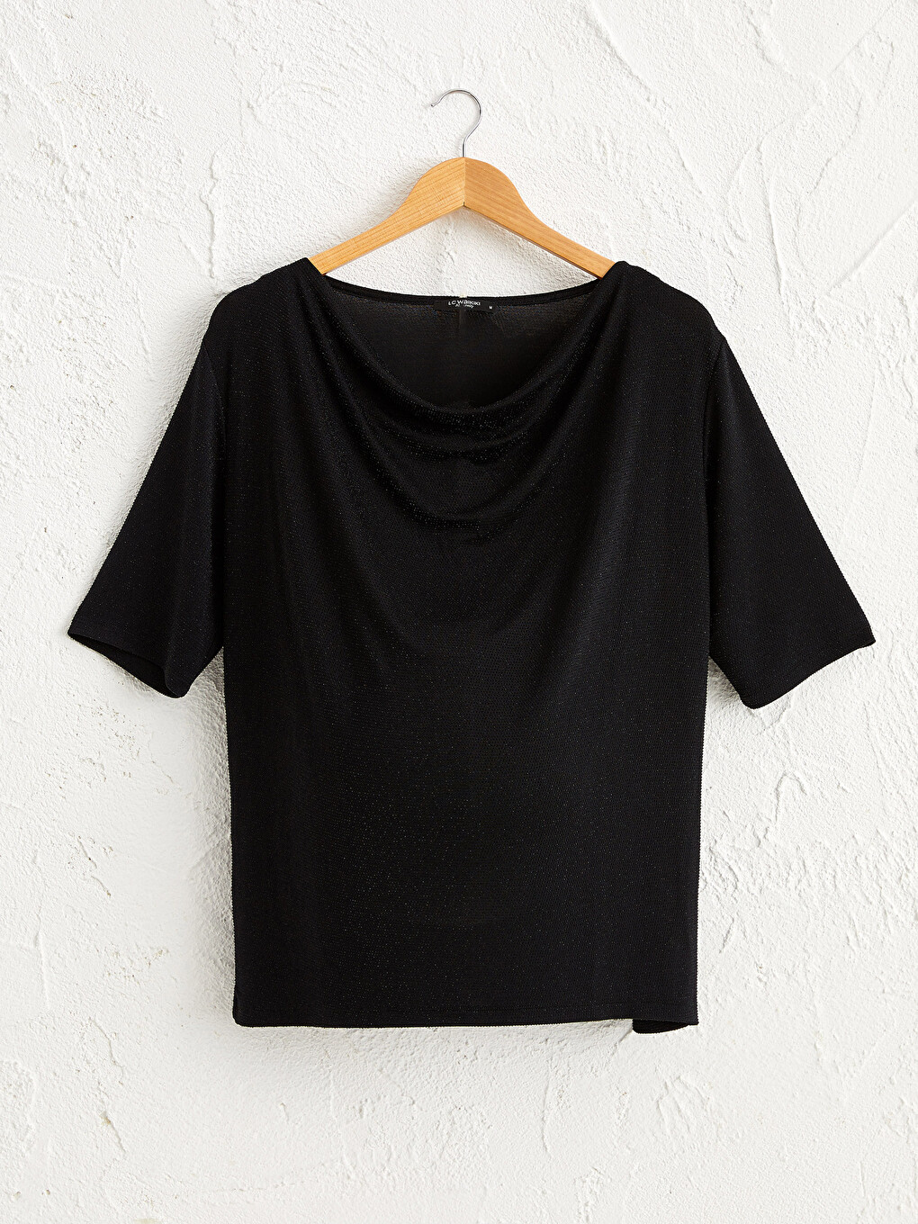Cowl Neck Bright T-Shirt-1