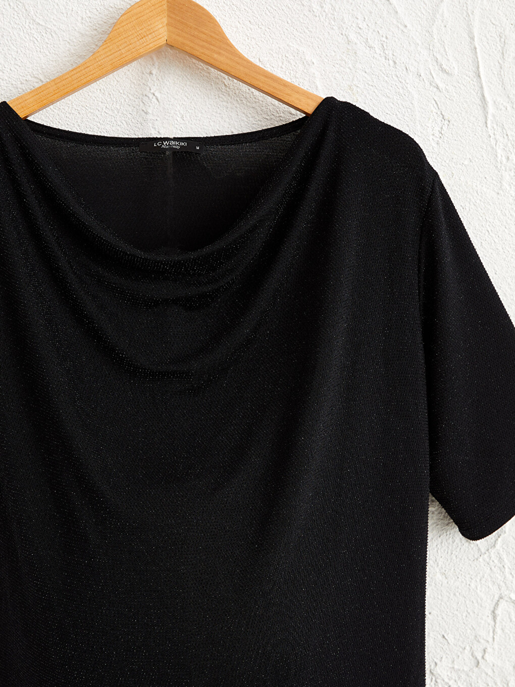 Cowl Neck Bright T-Shirt-3