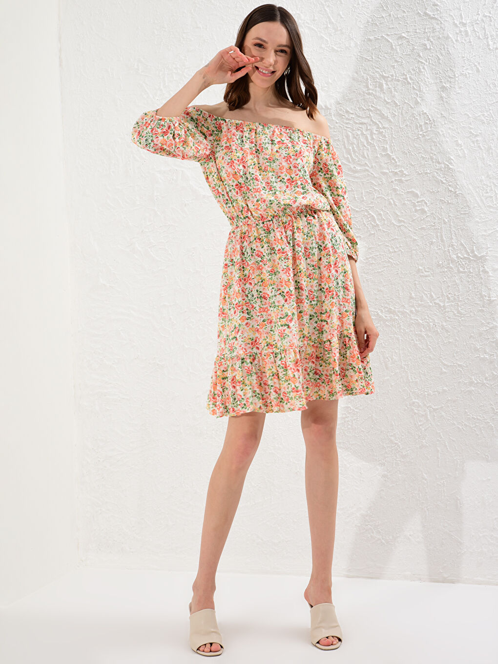 Floral Viscose Dress-3