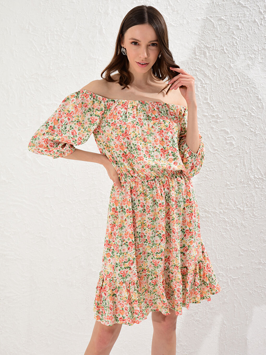Floral Viscose Dress-1