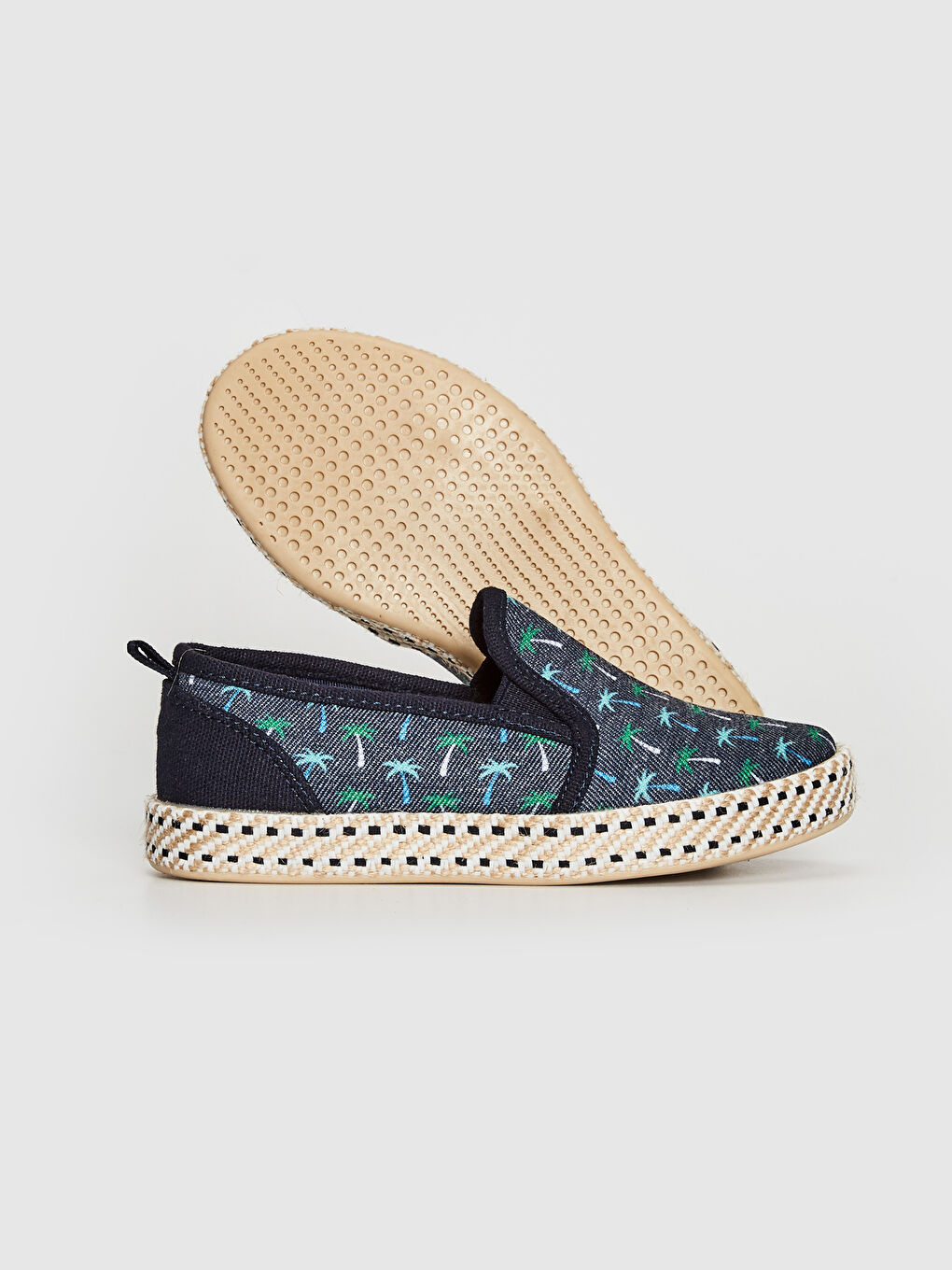 Lacivert Erkek Çocuk Desenli Espadril Ayakkabı-2