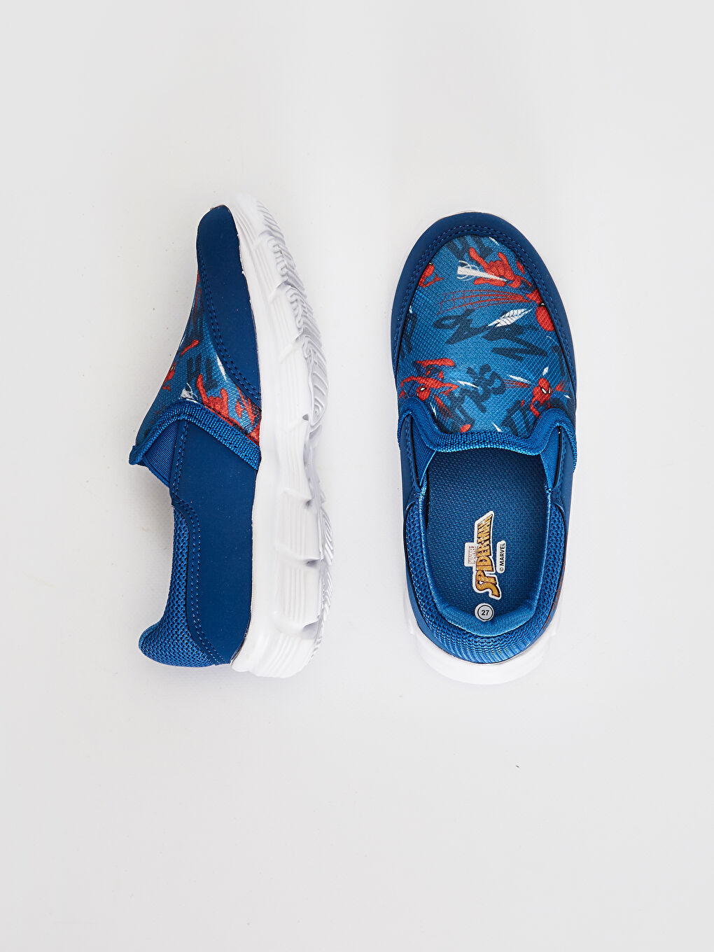 Lacivert Erkek Çocuk Spiderman Baskılı Aktif Spor Ayakkabı-4