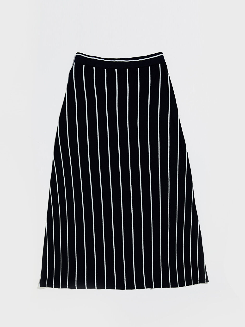 Lacivert Standart Fit Krep Kadın Etek