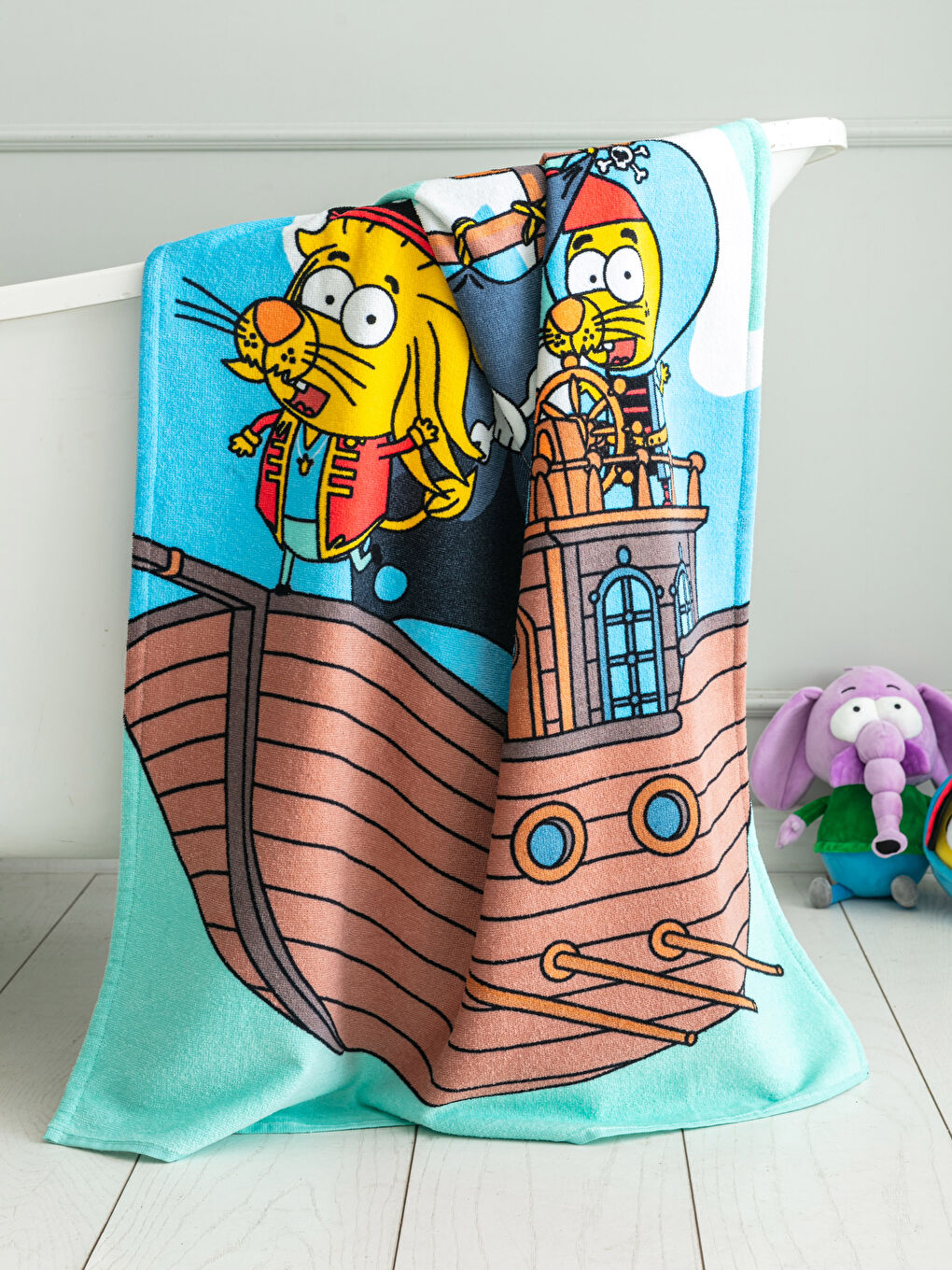 Karışık Kral Şakir Lisanslı Plaj Havlusu 70x140 cm