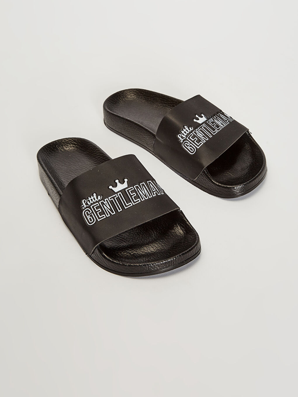 Papuci slider NEGRU Băiat