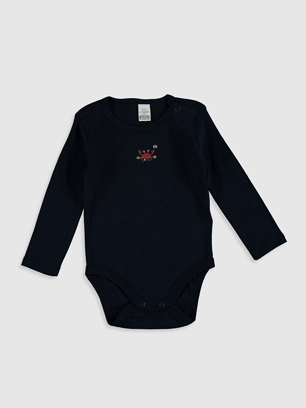Crew Neck Long Sleeve Baby Boy Cotton Snap-action Bodysuit 2 Pieces-10