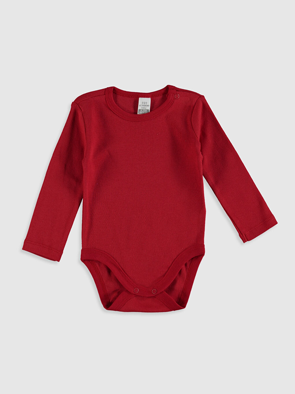 Crew Neck Long Sleeve Baby Boy Cotton Snap-action Bodysuit 2 Pieces-3