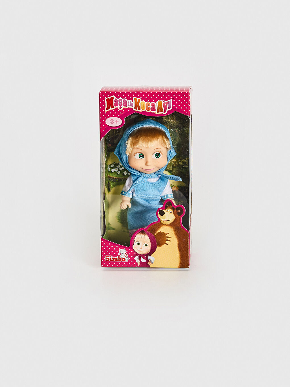 Girl tongs and big bear doll