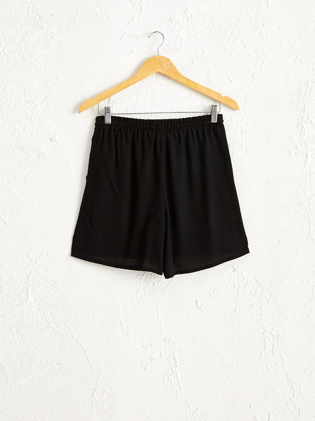 Elastic Waist Viscose Shorts-1
