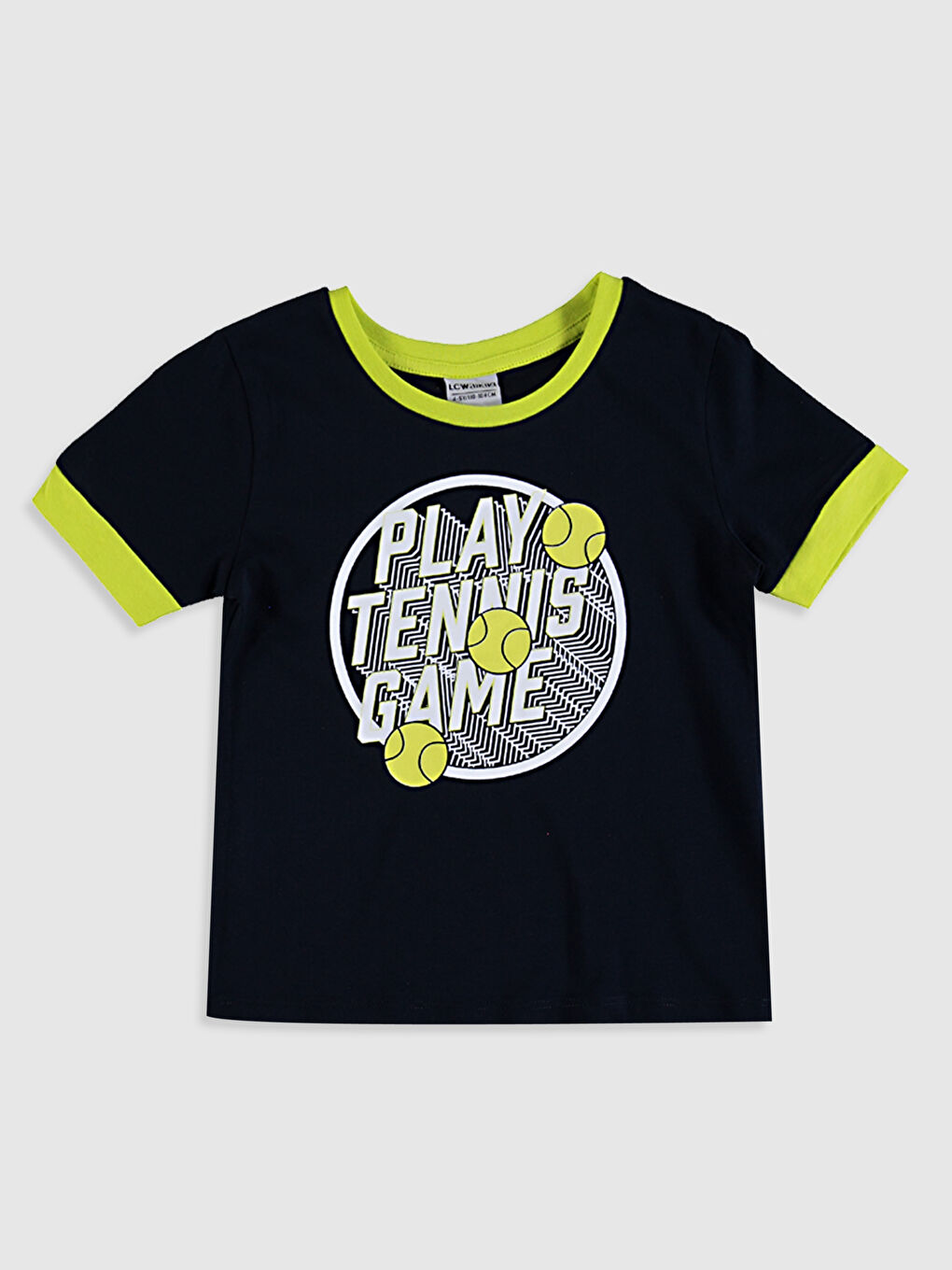 Mavi Erkek Çocuk Baskılı Pamuklu Tişört