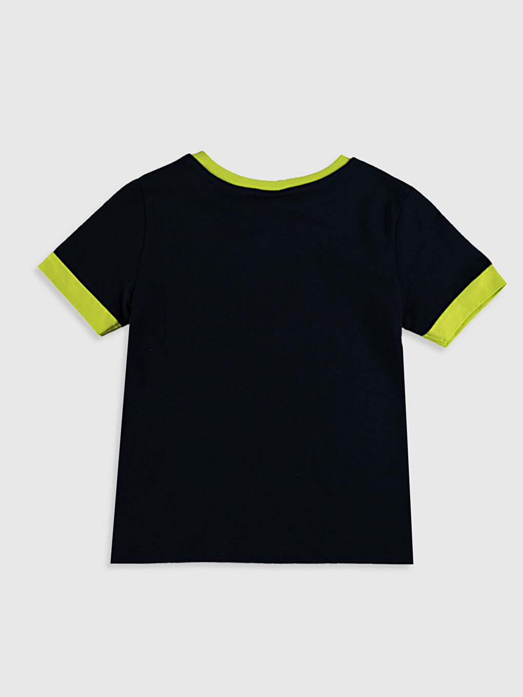 Mavi Erkek Çocuk Baskılı Pamuklu Tişört-1