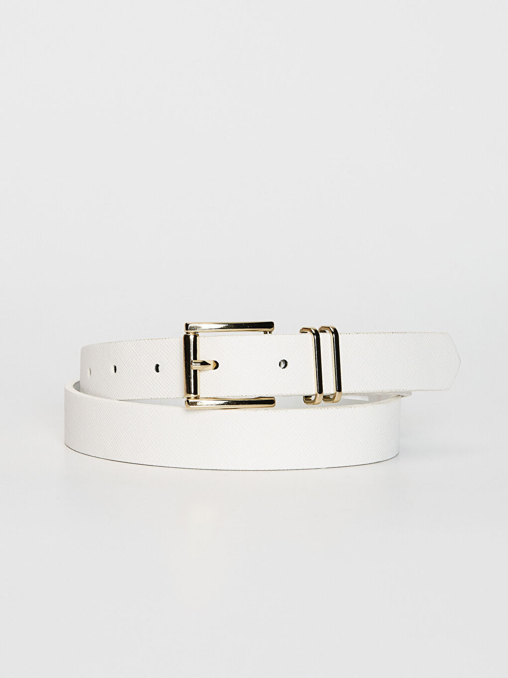 Karışık Deri Görünümlü Kemer 2'li-3