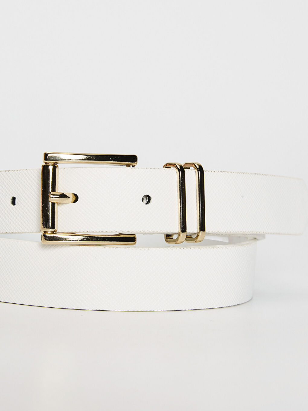 Karışık Deri Görünümlü Kemer 2'li-4