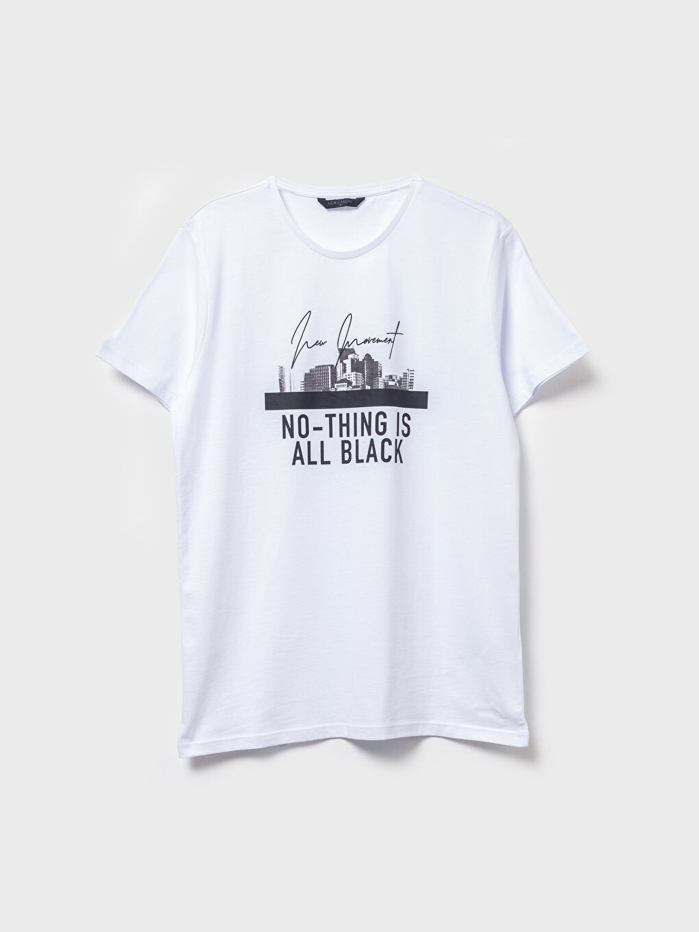 Beyaz Penye Erkek Tişört