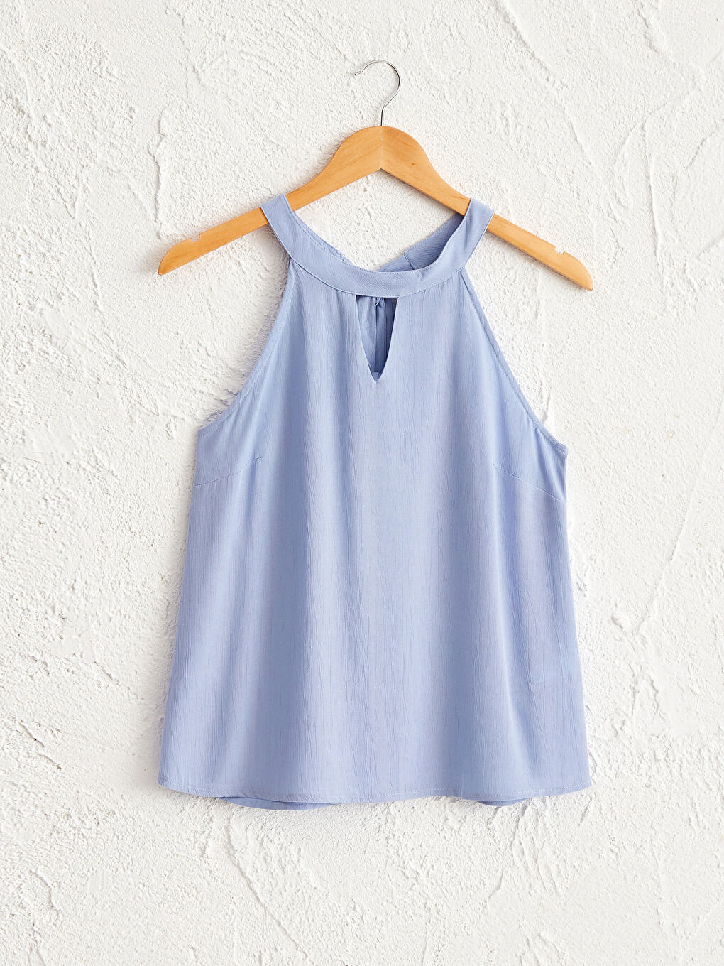 Viscose Halter Collar Blouse