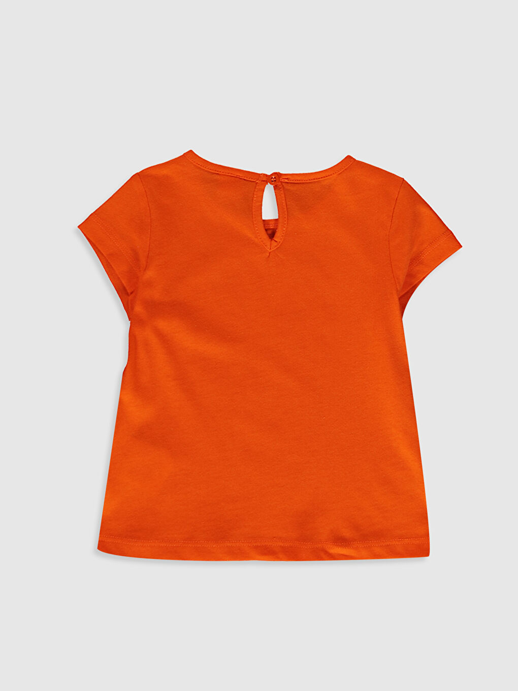 Turuncu Kız Bebek Baskılı Tişört-1