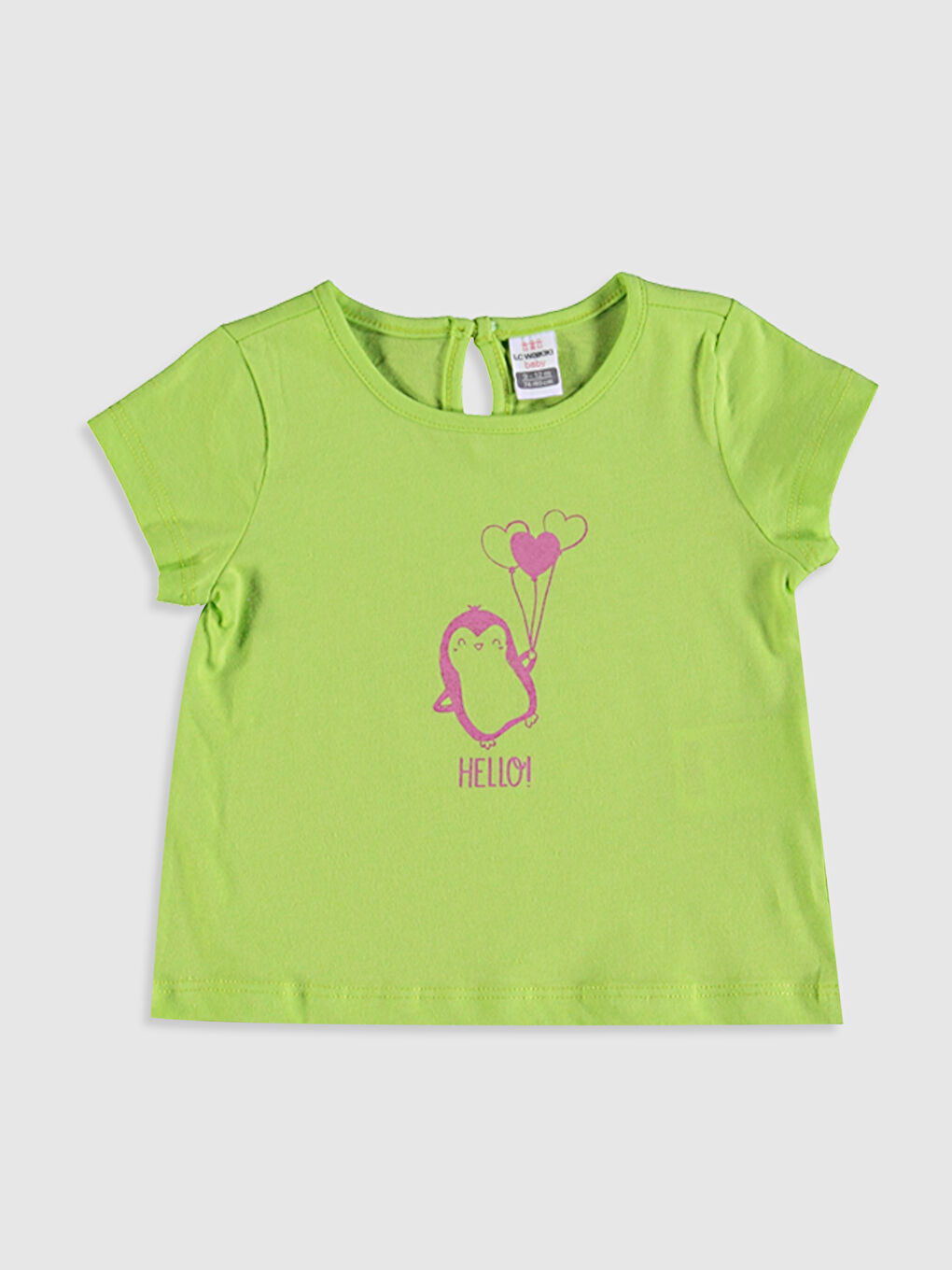 Yeşil Kız Bebek Baskılı Tişört