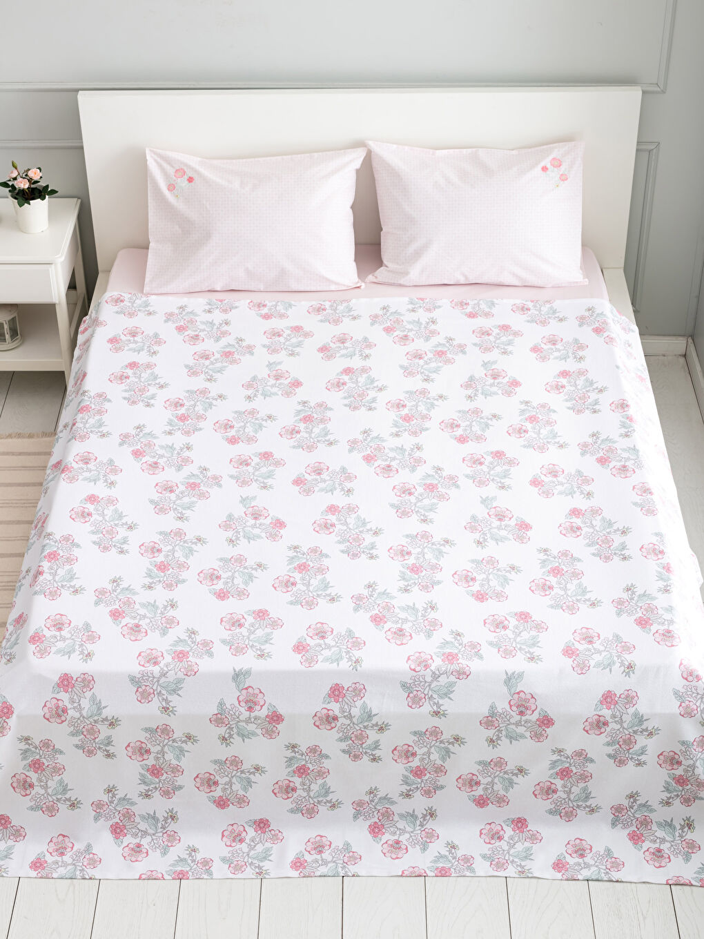 Pembe Çift Kişilik Pike Takımı-1