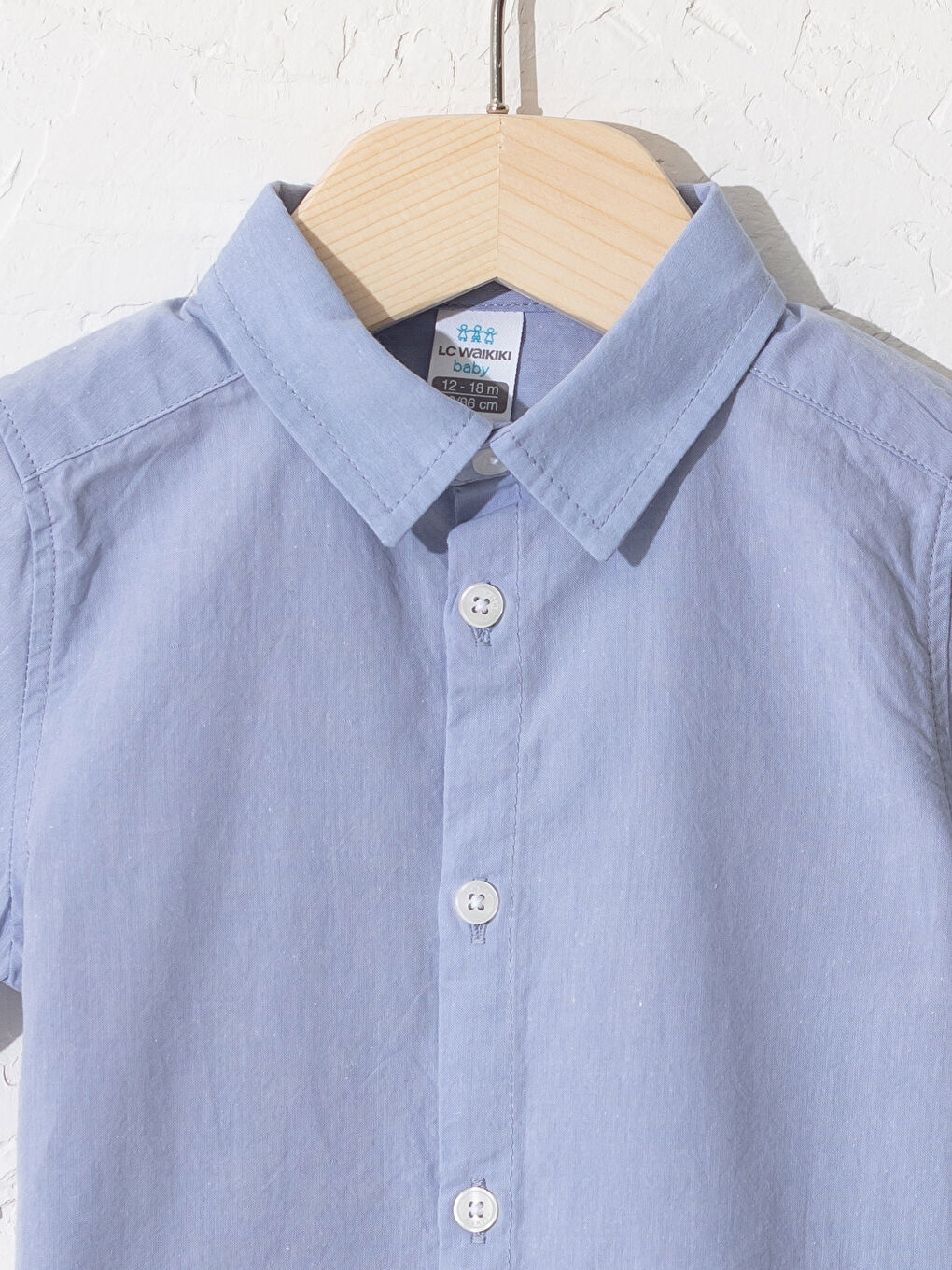 Mavi Erkek Bebek Gömlek-2
