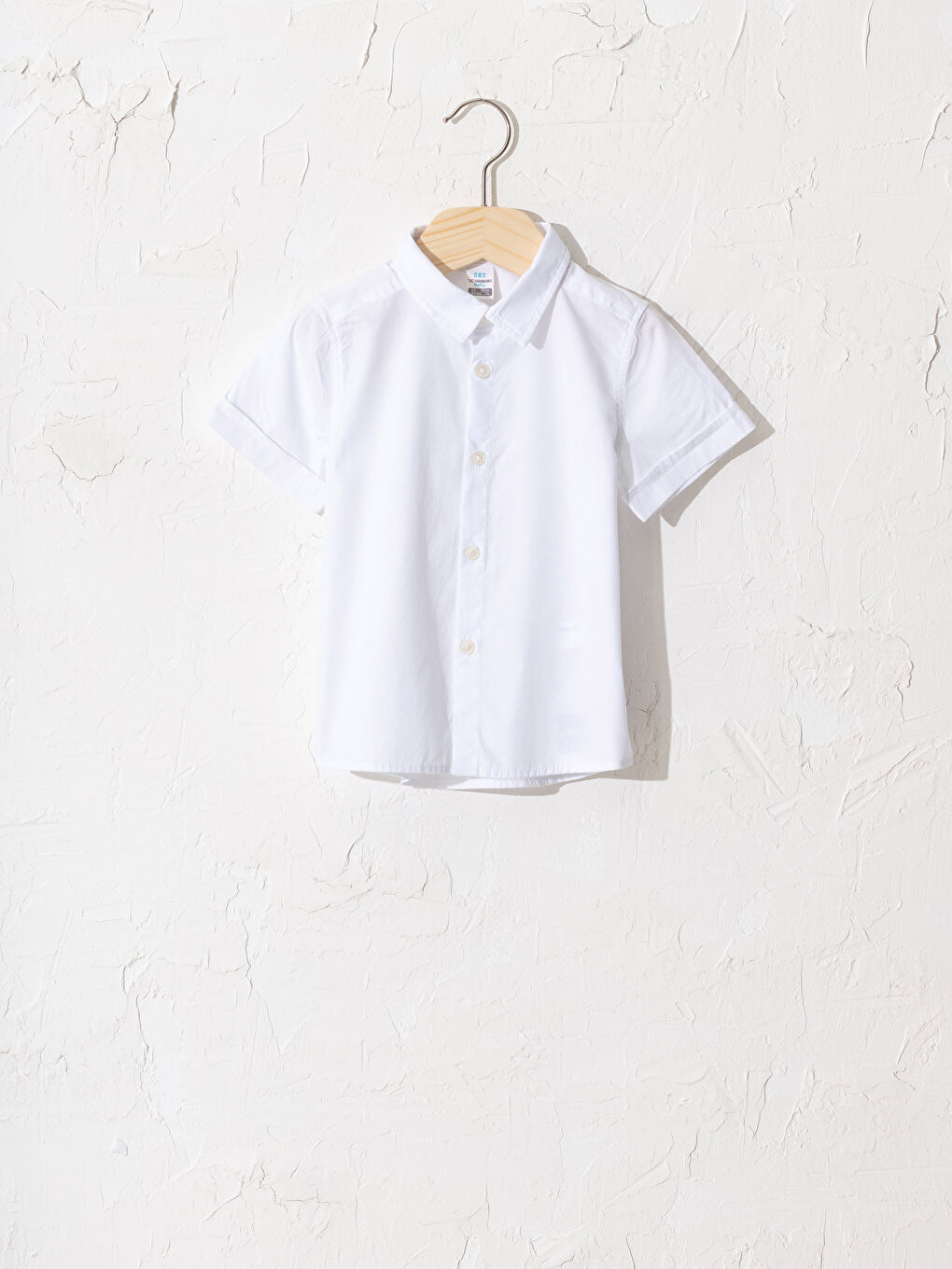 Beyaz Erkek Bebek Gömlek