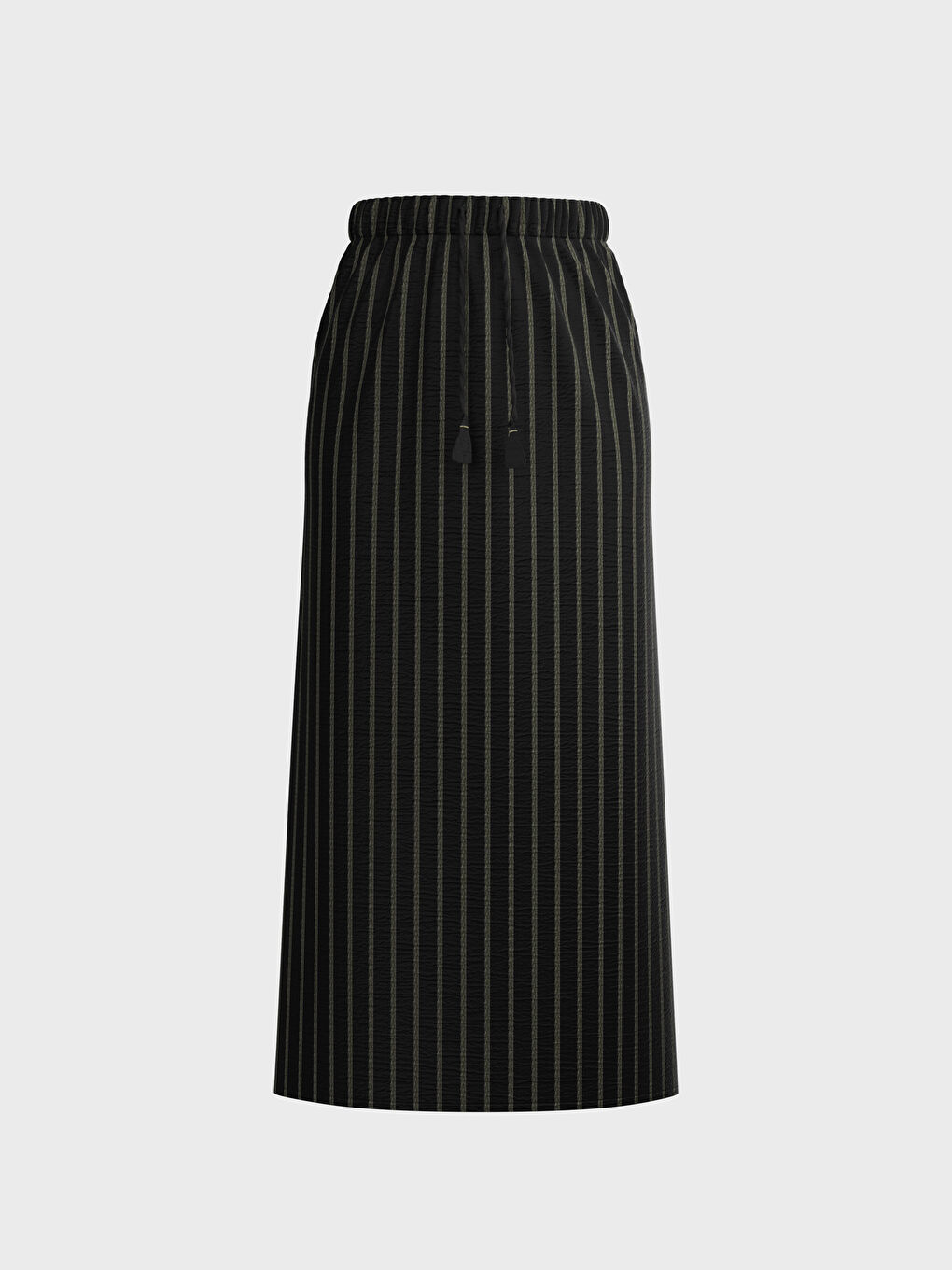 LCWAIKIKI Classic Elastic Waist Striped Skirt -0SU925Z8-LEG
