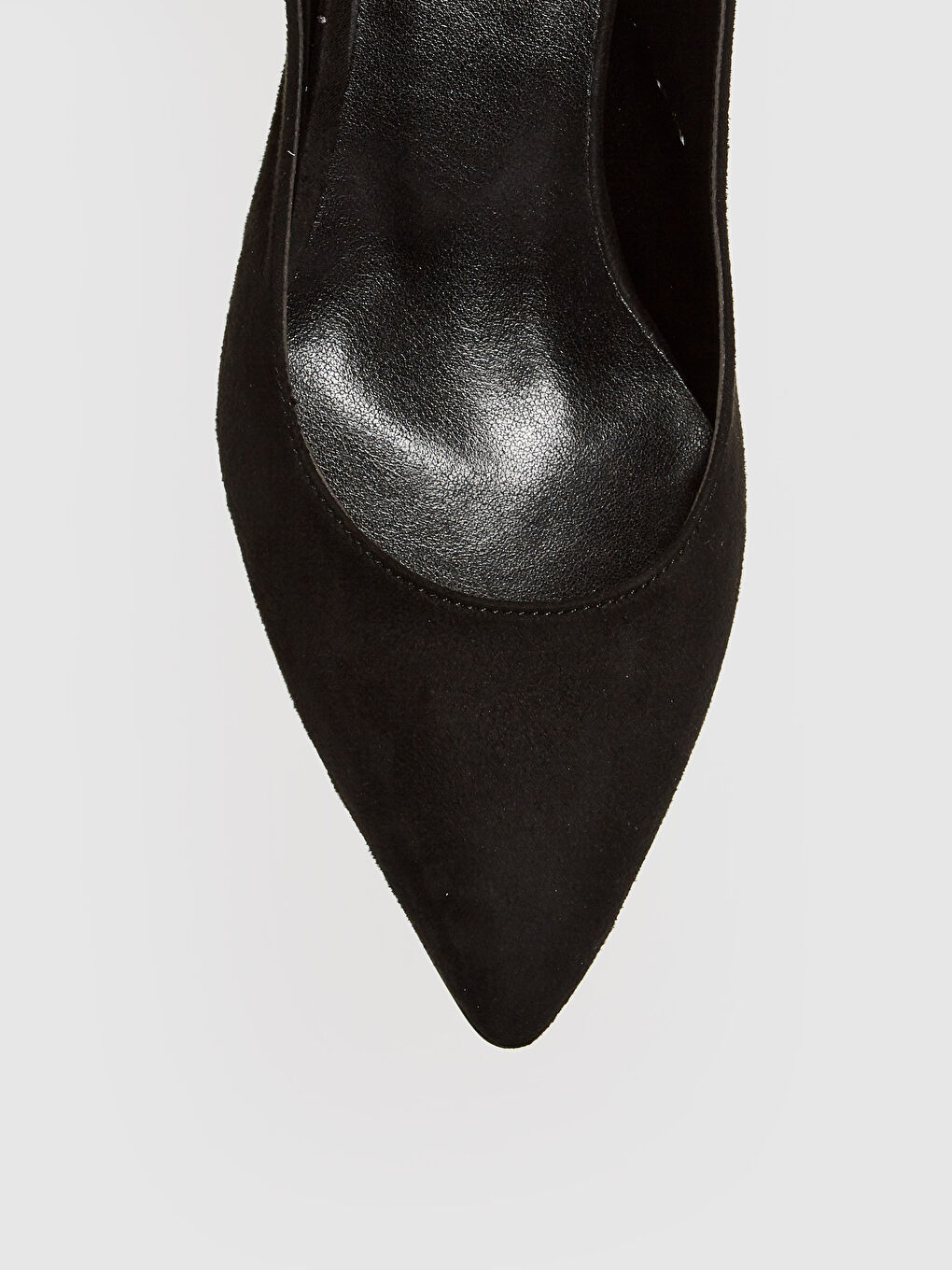 Siyah Kadın Sivri Burun Topuklu Ayakkabı-5