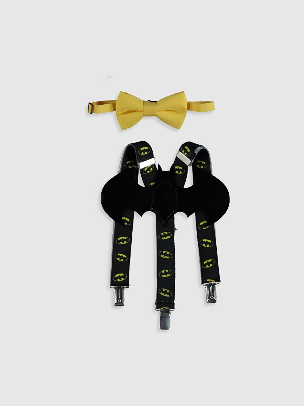 حمالة بنطلون وربطة عنق باتمان المرخصة للأولاد-1
