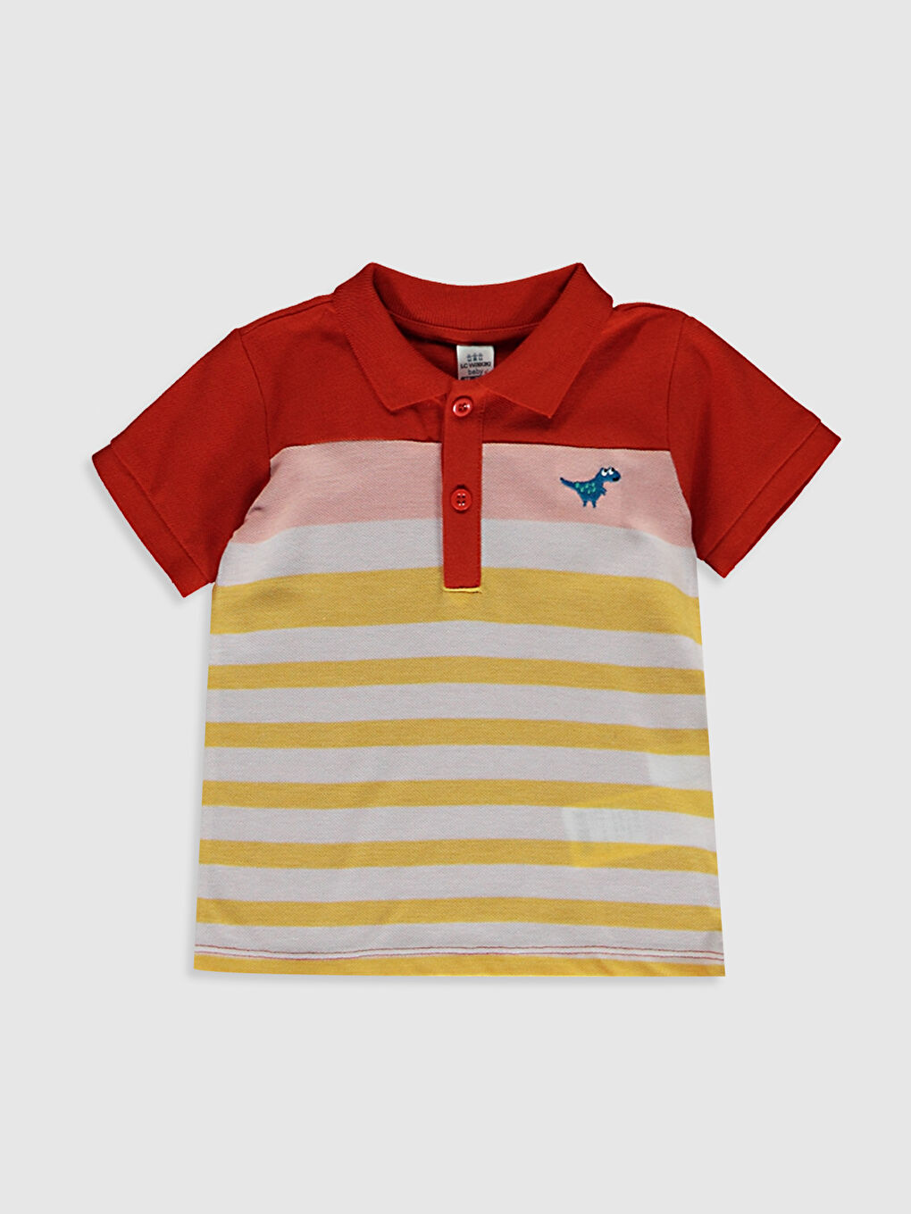 T-Shirt Rayé à Col Polo pour Bébé Garçon