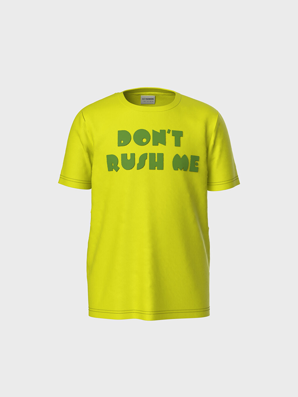 Yeşil Bisiklet Yaka Kısa Kollu Erkek Çocuk Tişört-2