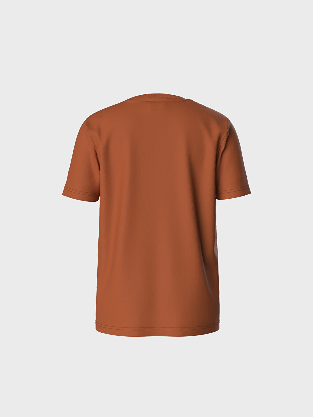 Turuncu Bisiklet Yaka Kısa Kollu Erkek Çocuk Tişört-3