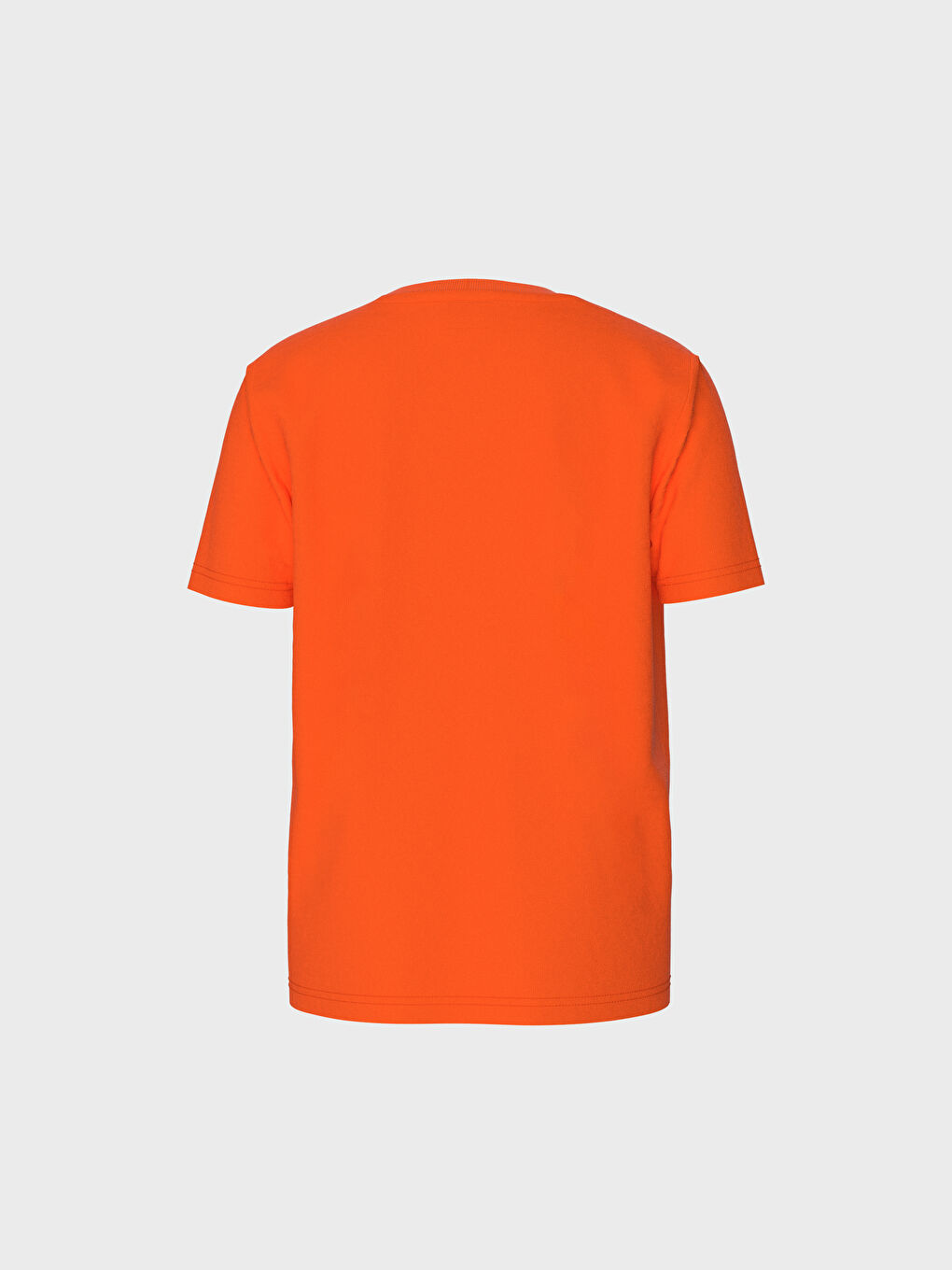 Turuncu Bisiklet Yaka Kısa Kollu Erkek Çocuk Tişört-3