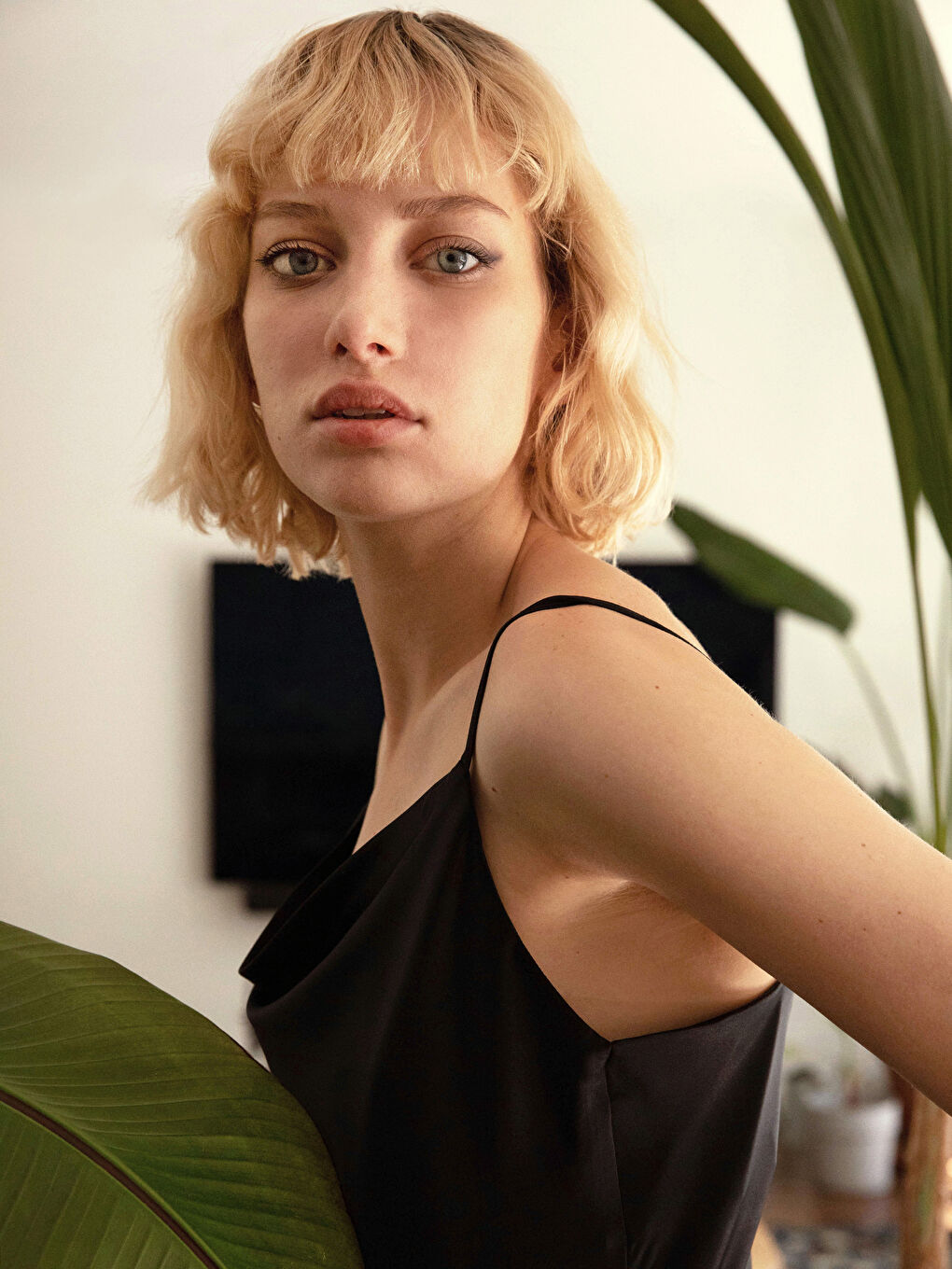 Siyah Askılı Kadın Elbise-1