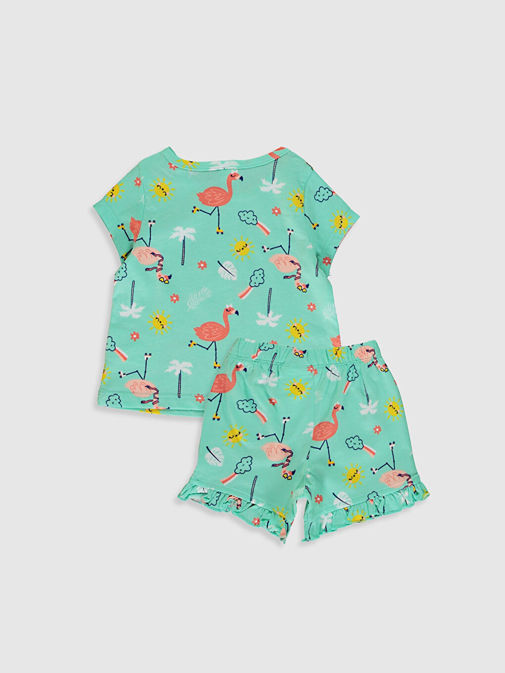 Turkuaz Kız Bebek Pijama Takımı-1