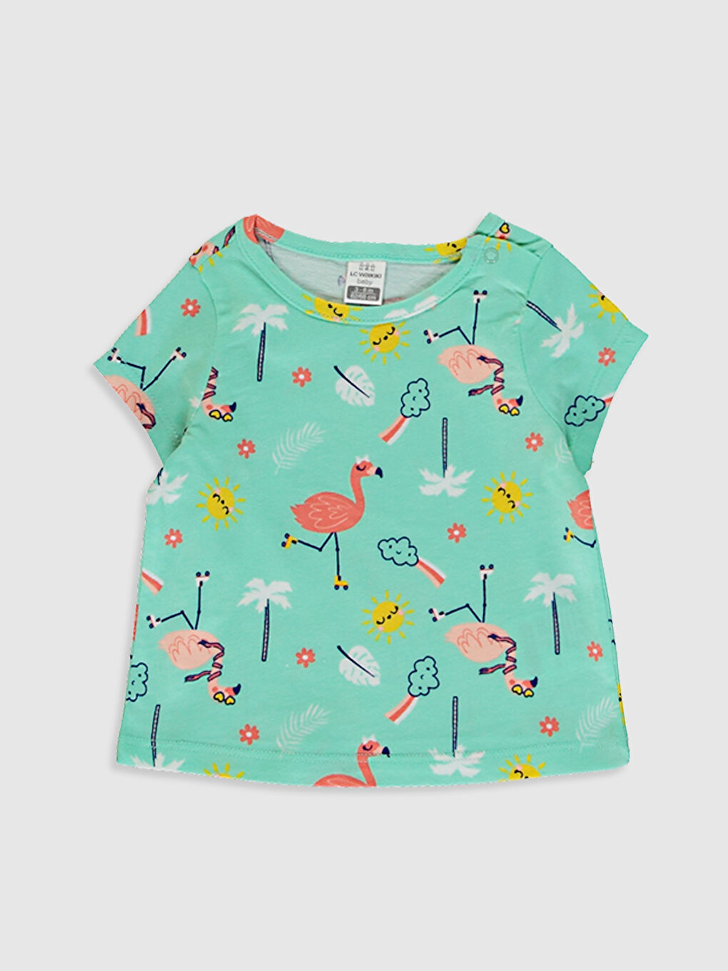 Turkuaz Kız Bebek Pijama Takımı-2